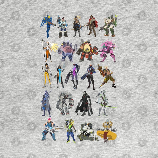 Overwatch Heroes by DigitalCleo